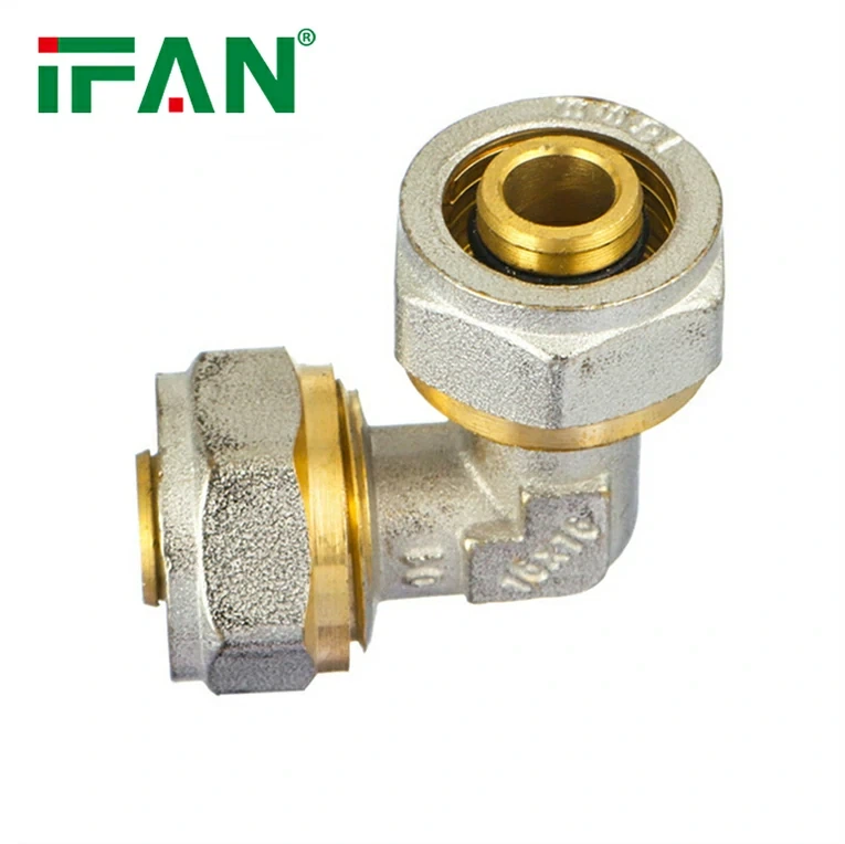 Phụ kiện nén đồng thau khuỷu tay