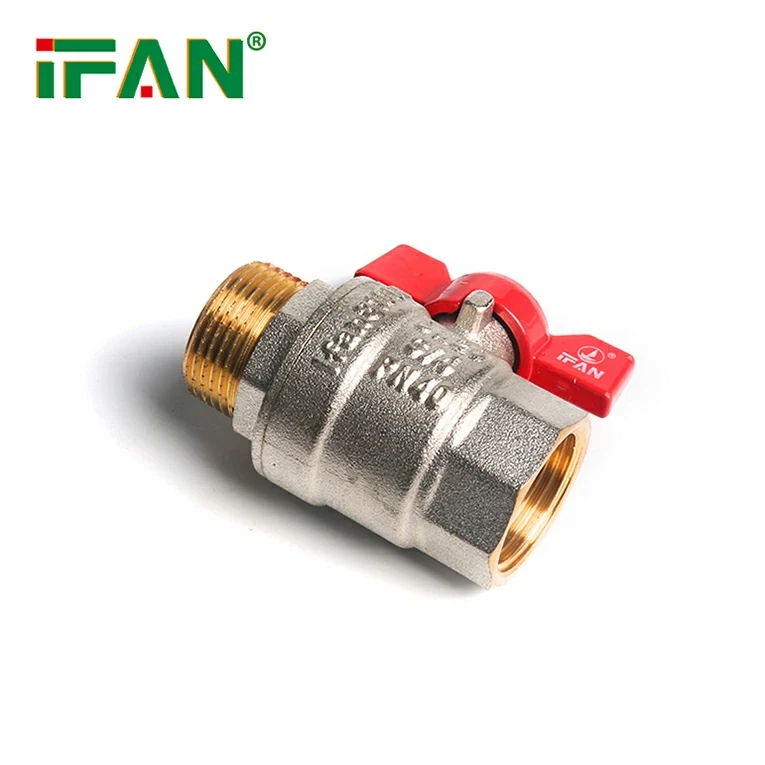 Tay cầm Bướm sắt Van bóng bằng đồng