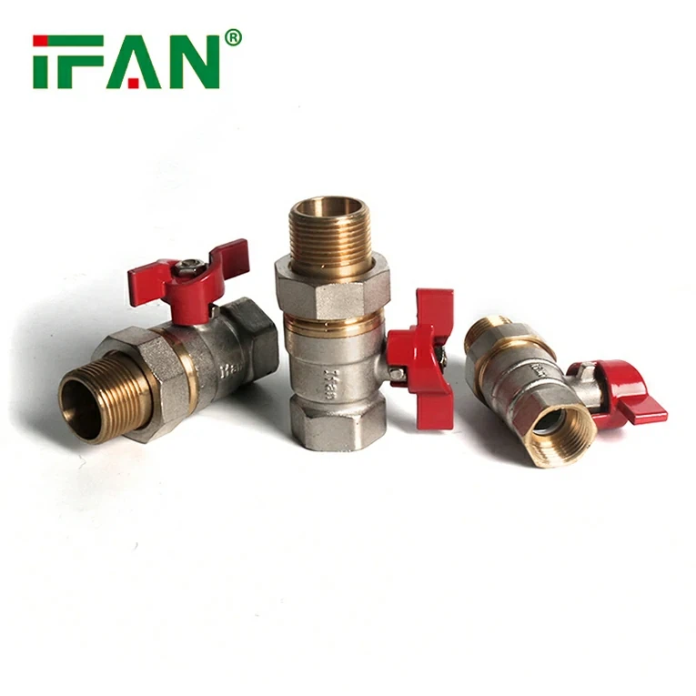 Kết nối luồng của van bóng bằng đồng